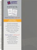 Notesy i bloczki - ZWECKFORM AVERY Kołonotatnik AVERY Notizio A5 7010 linia - szary KZK0980 - miniaturka - grafika 1
