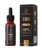 Suplementy naturalne - Olejek konopny CBD 10% Premium 10ml (ekstrakcja alkoholowa) Green Pharm - miniaturka - grafika 1