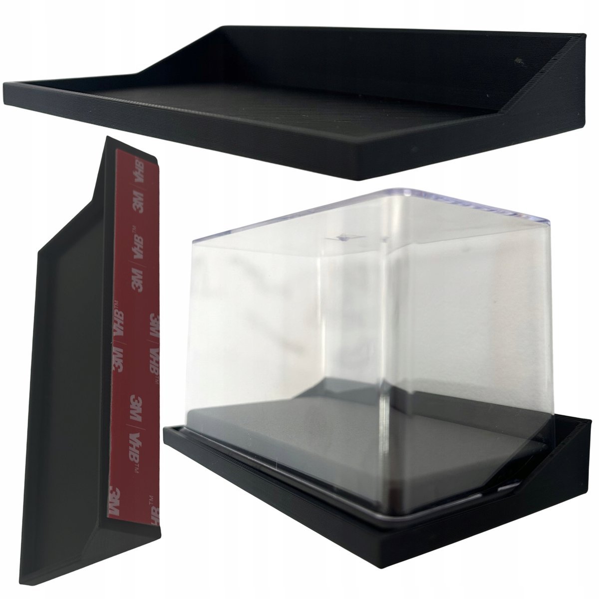 UCHWYT NA GABLOTKĘ DO MODELI W SKALI 1:64 WIESZAK NAŚCIENNY NA GABLOTĘ