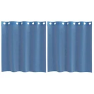 Zasłony - vidaXL Zasłony woalowe z przelotkami 2 szt. Royal Blue - miniaturka - grafika 1