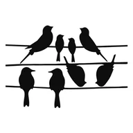 Naklejki na ścianę - Naklejka odstraszająca ptaki na okno 33x23 cm – Esschert Design - miniaturka - grafika 1