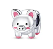 Wisiorki - Zawieszka SREBRO 925 Charms koralik do PANDORA Śliczna Świnka - miniaturka - grafika 1