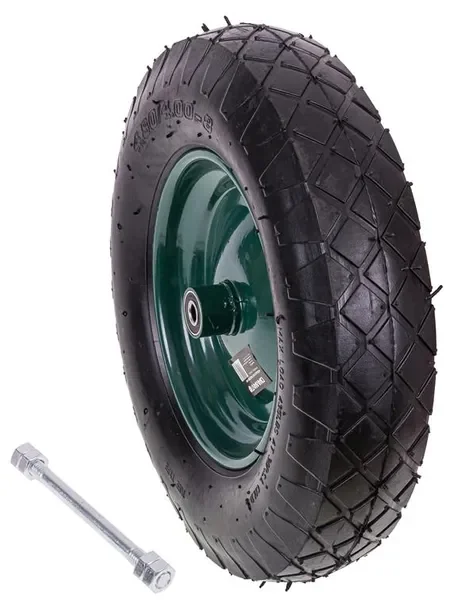 Koło Kółko Do Taczki Taczek 4.00-8 Mocne 4pr Dętkowe 38cm Do Taczki Z Ośką
