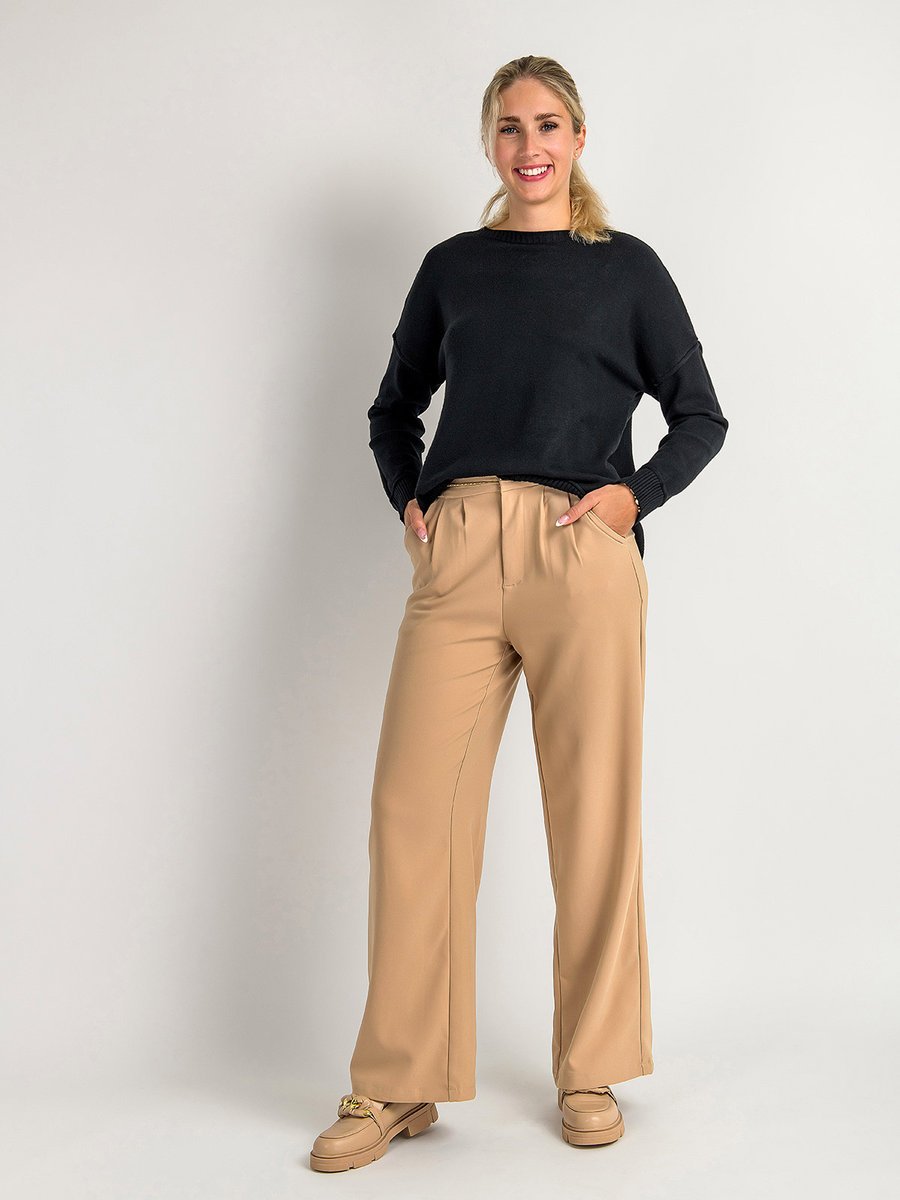 Eleganckie spodnie beżowy L
