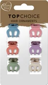 Ozdoby do włosów - TOP CHOICE Klamerki do włosów (20667) 1 op. - 6 szt. - mix zestawień kolorystycznych - miniaturka - grafika 1