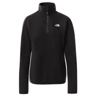 Bluzy sportowe damskie - Bluza The North Face 100 Glacier 0A5IHNJK31 - czarna - miniaturka - grafika 1