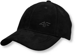 Czapka z daszkiem damska 4F AW23ACABF160 - czarna S - Czapki i chusty sportowe męskie - miniaturka - grafika 1