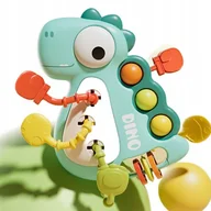 Zabawki sensoryczne - Zabawka Sensoryczna Gryzak Kabelki Dla Dzieci Montessori Dinozaur Kolor - miniaturka - grafika 1