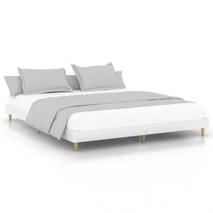 Rama łóżka, biała, 120x200 cm, materiał drewnopochodny Lumarko! - Łóżka - miniaturka - grafika 3