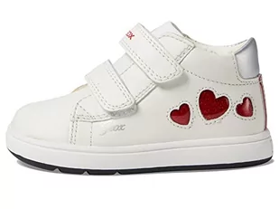 Geox Biglia dziewczęce buty dla dziewczynek B dziewczęce, buty do chodzenia po goleniu, białe/czerwone, 22 EU, Bia?y czerwony, 22 EU - Buty dla dziewczynek - miniaturka - grafika 1