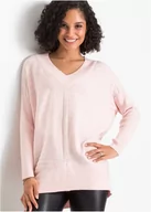 Swetry damskie - Sweter oversize w prążek - bonprix - miniaturka - grafika 1