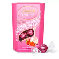 Bombonierki i czekoladki - Bombonierka Lindt Lindor Truskawkowa 200g - miniaturka - grafika 1