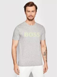 Koszulki męskie - Hugo Boss T-Shirt Tee 6 50466608 Szary Regular Fit - grafika 1