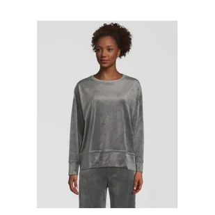 Bluza damska bez kaptura welurowa Fila FAW0227-80008 L Szara (4064556306616). Bluzy bez kaptura damskie - Bluzy damskie - miniaturka - grafika 1