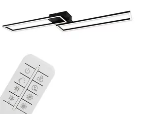 Briloner Lampa sufitowa LED Frame, pilot, czarna - Lampy sufitowe - miniaturka - grafika 1