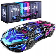 Klocki - Zestaw Klocków Klocki Samochód Sportowy Do Zbudowania Lamborghini 1300 el. - miniaturka - grafika 1