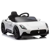Pojazdy elektryczne dla dzieci - Auto na akumulator Samochód Jeździk Maserati GT Cabrio Pilot biały - miniaturka - grafika 1