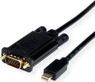 Kable komputerowe i do monitorów - Kabel Roline ROLINE Kabel Mini DisplayPort - VGA, Mini DP M - VGA M, zwart, 2 m - miniaturka - grafika 1