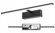 Lampy ogrodowe - Kinkiet Ścienny Lampa nad Lustro Mera LED 9W 720lm Neutralna Czarna 40cm - miniaturka - grafika 1