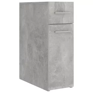 vidaXL Szafka apteczna, szarość betonu, 20x45,5x60 cm, płyta wiórowa - Szafki do salonu - miniaturka - grafika 1