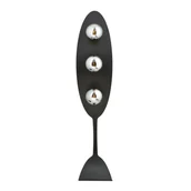 Lampy stojące - Lampa podłogowa AURA LP3 BL 3xE14 - czarny/grafit - miniaturka - grafika 1