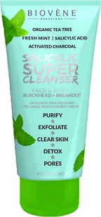 Płyn do mycia twarzy Biovene Salicyclic Super Cleanser Face y Body Blackhead Breakout 200 ml (8436575095233) - Kosmetyki do mycia twarzy - miniaturka - grafika 1