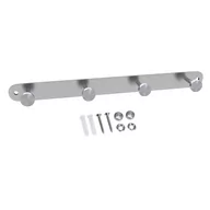 Wieszaki do szafy - Wieszak na płaszcze ze stali nierdzewnej model A - 4 haczyki - wieszaki Wieszak w 5 różnych wzorach - miniaturka - grafika 1