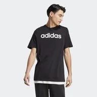 Koszulki sportowe damskie - Essentials Single Jersey Linear Embroidered Logo Tee - miniaturka - grafika 1