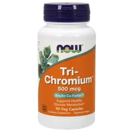 Witaminy i minerały - NOW Foods Tri-Chromium 500mcg 90vkaps. Chrom Trzy formy - miniaturka - grafika 1