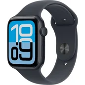 Smartwatch - Apple Watch SE 3-gen GPS 44mm aluminium północ pasek sportowy M/L Czarny - miniaturka - grafika 1