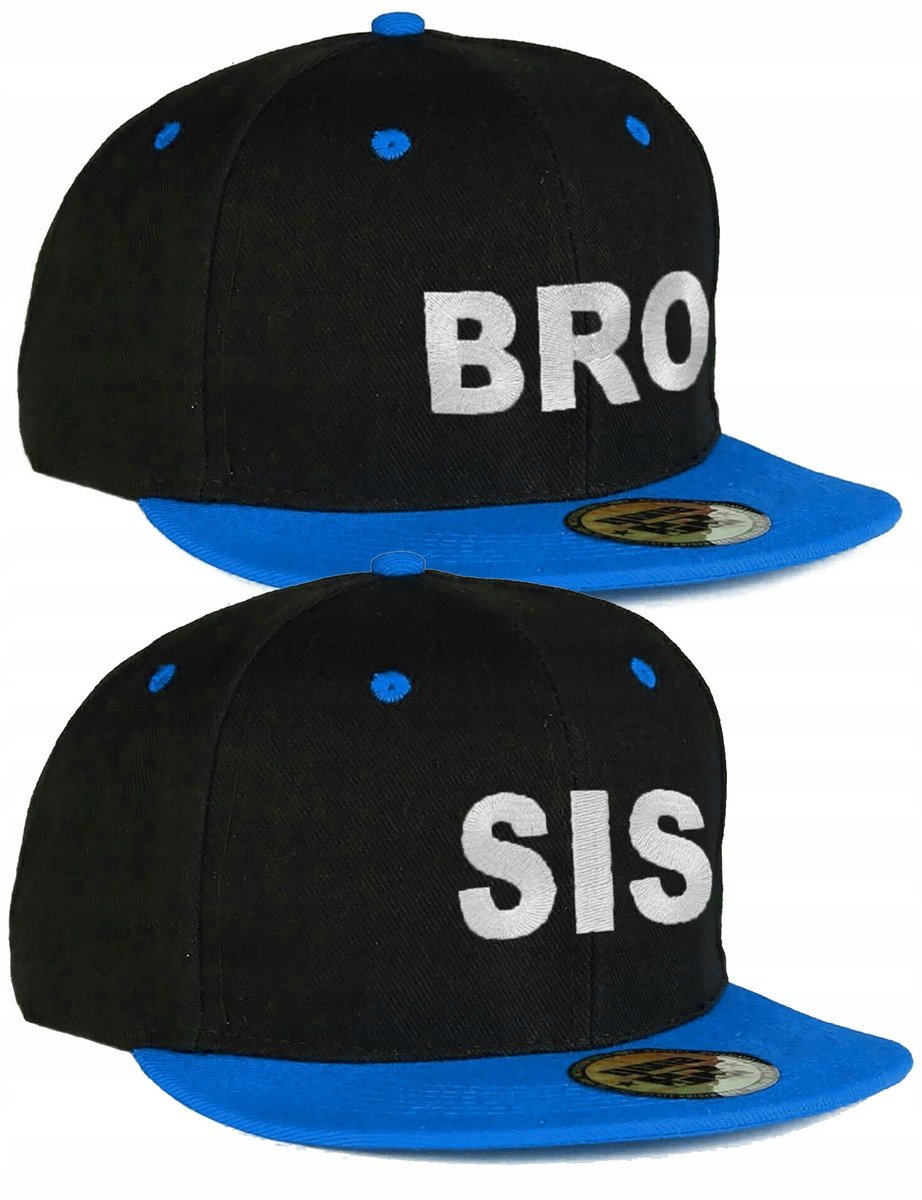 Zestaw Czapka Blue Daszek Prosty HAFT SIS BRO