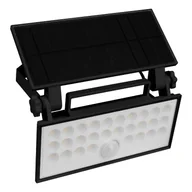 Lampy ogrodowe - Kinkiet solarny czarna LED 8W 4000K 800lm IP65 wym: 19 x 19,3 x 11,5 cm DPM - miniaturka - grafika 1