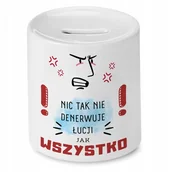 Skarbonki - Skarbonka Dla Łucji na Urodziny Idealny Prezent z Nadrukiem ze Zdjęciem + Opakowanie na prezent (wzór 02) - miniaturka - grafika 1