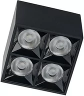 Lampy sufitowe - Kwadratowa oprawa natynkowa MIDI LED 16W 4000K neutralna czarny - miniaturka - grafika 1