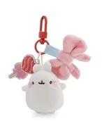 Plecaki - NICI 62775 zawieszka Molang, uroczy pluszowy dodatek, słodki breloczek do kluczy, torebki, plecaka i samochodu, 5 cm, biały - miniaturka - grafika 1