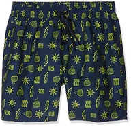 Kąpielówki dla chłopców - Speedo thunderfuse printed 15&quot; watershort boy navy/citron xs - miniaturka - grafika 1