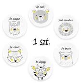 Kołdry i poduszki dla dzieci - Poduszki ekoskóra ZWIERZĄTKA AFIRMACJE 3 cm 1 szt. AKSON-LEW - miniaturka - grafika 1