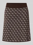 Spódnice - Spódnica mini z elastycznym pasem model ‘AUBREY’ - miniaturka - grafika 1