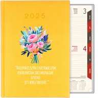 Notesy i bloczki - Prezent dla nauczyciela Kalendarz książkowy A5 2025 CYTRYNOWY MIX WZORY - miniaturka - grafika 1