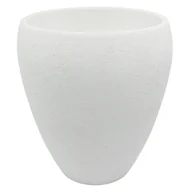 Donice - Cermax Osłonka doniczki ceramiczna Lizard 14.3cm biała - miniaturka - grafika 1