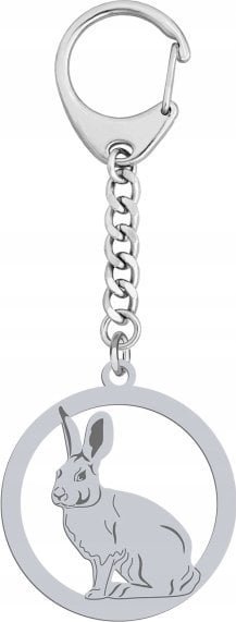 Radziszewska Jewellery Srebrny Brelok z ZAJĄCEM GRAWER DEDYKACJA