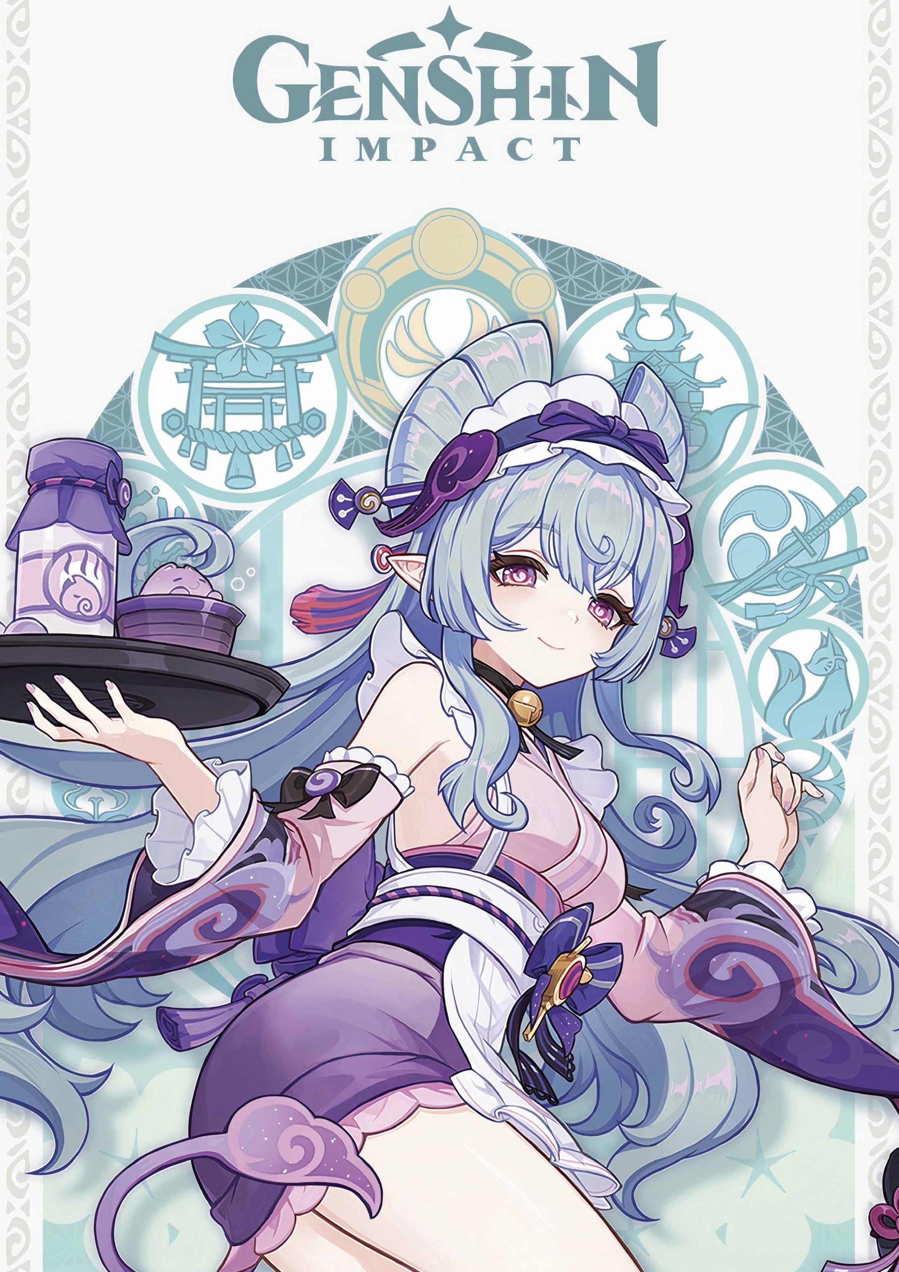 Plakat A3 Genshin Impact Anime Gra Yumemizuki Mizuki