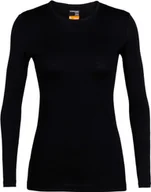 Koszulki i topy damskie - Koszulka damska Icebreaker 200 Oasis LS Crewe Black XL - miniaturka - grafika 1