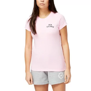 Koszulki i topy damskie - Koszulka New Balance WT31804OTP - różowa - grafika 1