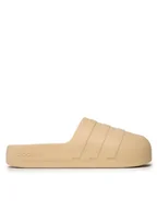 Klapki i japonki damskie - adidas Klapki adifom adilette Slides GZ2632 Beżowy - miniaturka - grafika 1