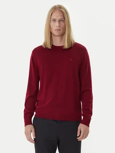 Calvin Klein Sweter LV04LB305G Czerwony Regular Fit - Swetry męskie - miniaturka - grafika 1