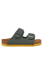 Buty dla chłopców - Birkenstock Klapki Arizona Kids 1029449 S Zielony - miniaturka - grafika 1