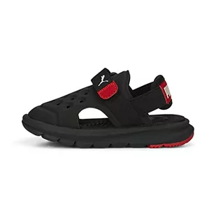 PUMA Mieszane Dziecko Evolve Sandały AC Inf Śliskie, Puma czarna Puma biała na cały czas czerwona, 22 EU - Buty dla chłopców - miniaturka - grafika 1