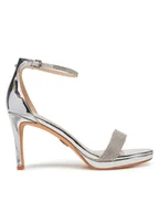 Sandały damskie - Buffalo Sandały Monroe 2 1291244 Srebrny - miniaturka - grafika 1