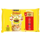 Mokra karma dla kotów - FRISKIES – mokra karma dla kota 4 smaki mięsne w sosie 4×85 g - miniaturka - grafika 1